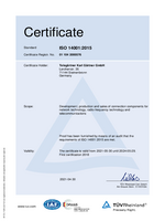 ISO 14001:2015 Telegärtner Karl Gärtner GmbH