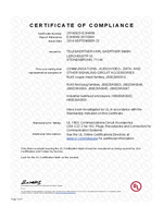 20160923-E244889 UL Certificate of Compliance STX inserts and housings